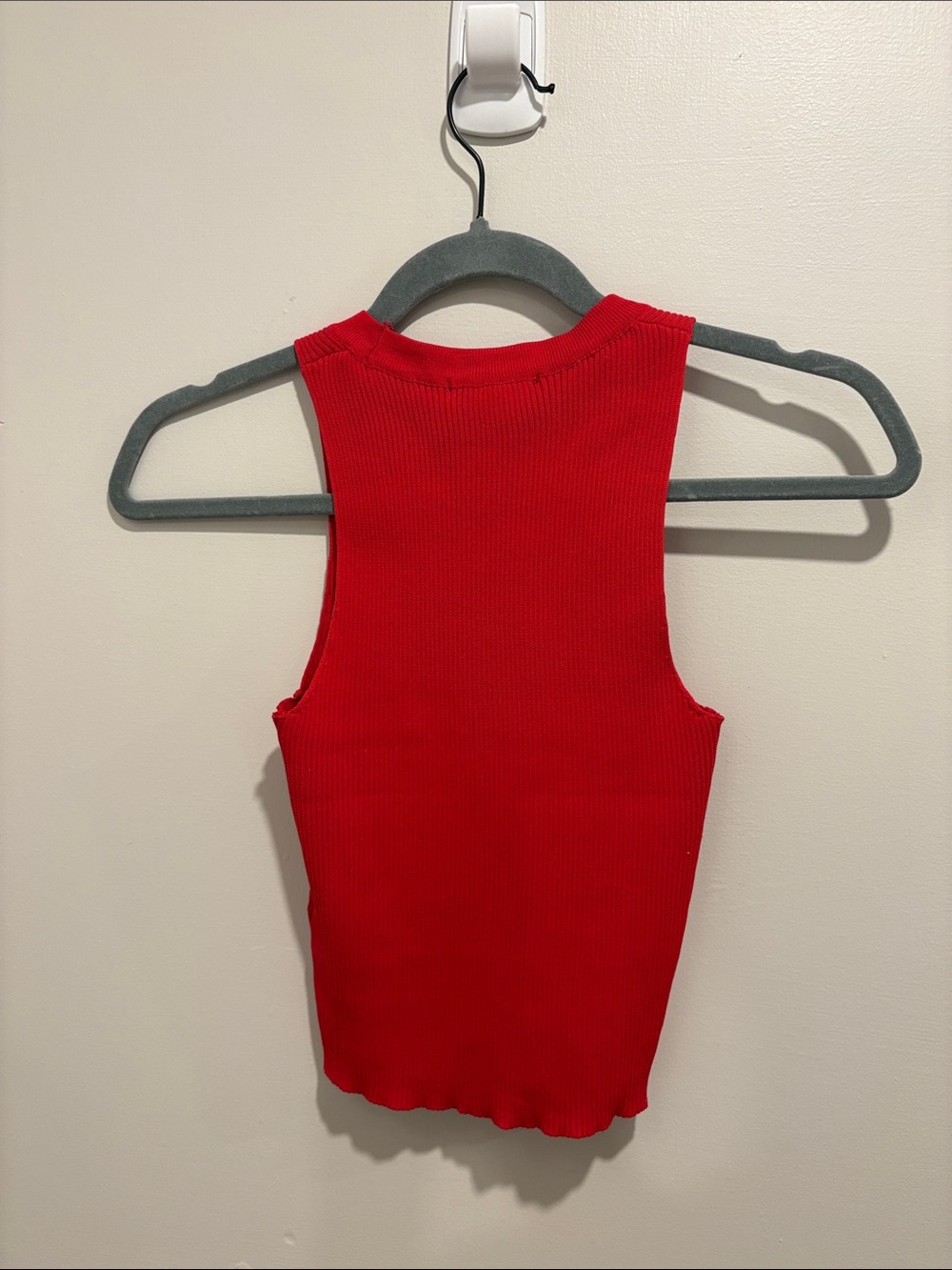 Sincerely Jules Red Ribbed Tank Top - Picture 3 of 3